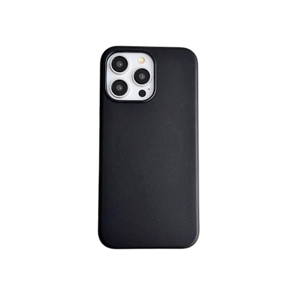 Etui til iPhone 15 Pro Max sort Officiel hjemmeside Magnetisk opladning læder