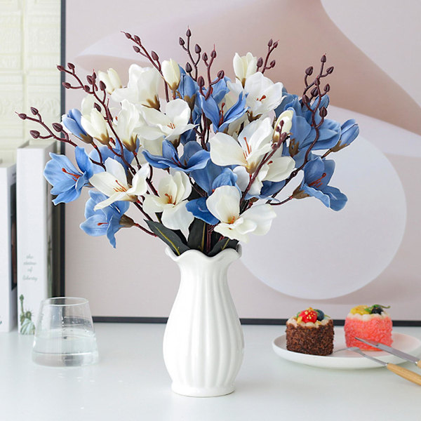 1 Bundt Kunstig Gladiolus Landskabspleje Bordplade Ornamenter Kunstig Silkeblomst Stue Simulationsplante til Have Purple