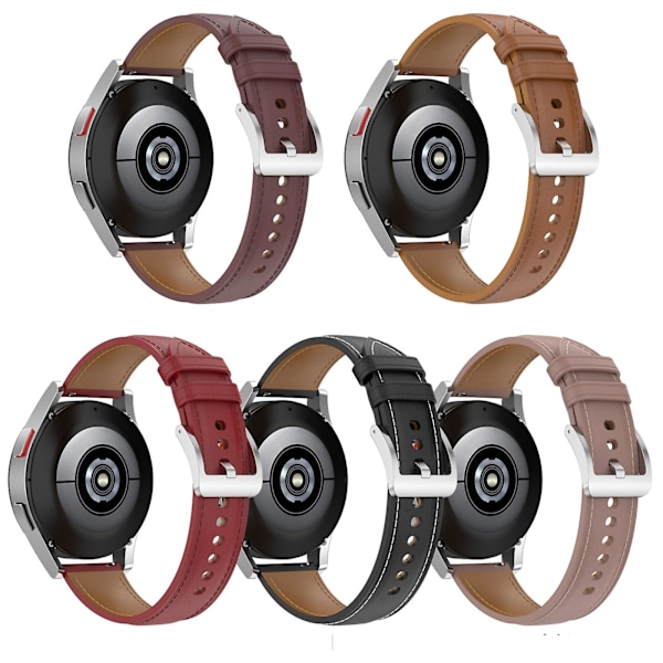 Sort Sort Præget Læderrem kompatibel med Garmin Vivoactive 3