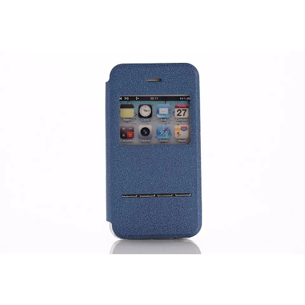 Etui til iPhone 4s blå Smart kvalitetssensor uden flip-svarvindue