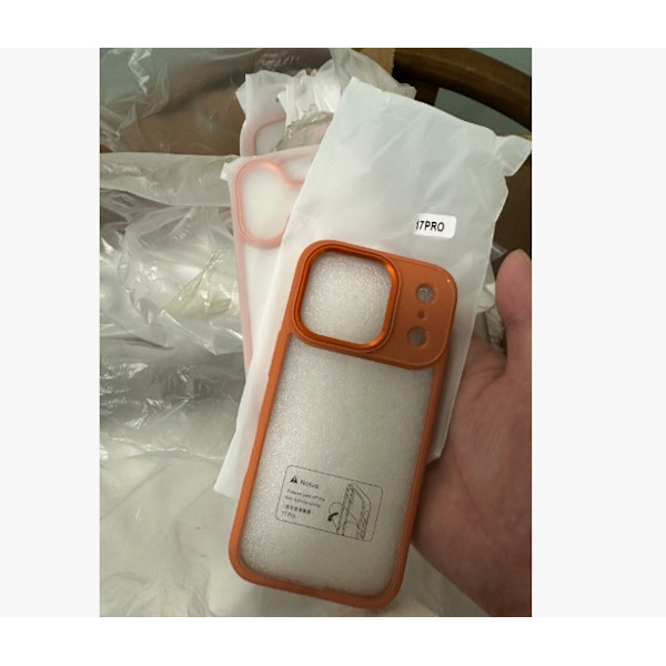 Etui til iPhone 17 Pro Max Clear Clear Orange Noz25957