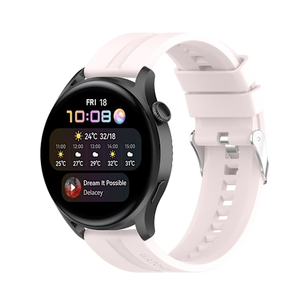 Kvicksandsrosa Kvicksandsrosa kompatibel med Huawei Watch 3 / 3 Pro Silikonarmband