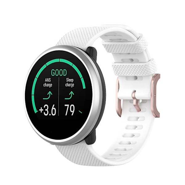 Hvit Hvit kompatibel med Polar Ignite Klokkereim