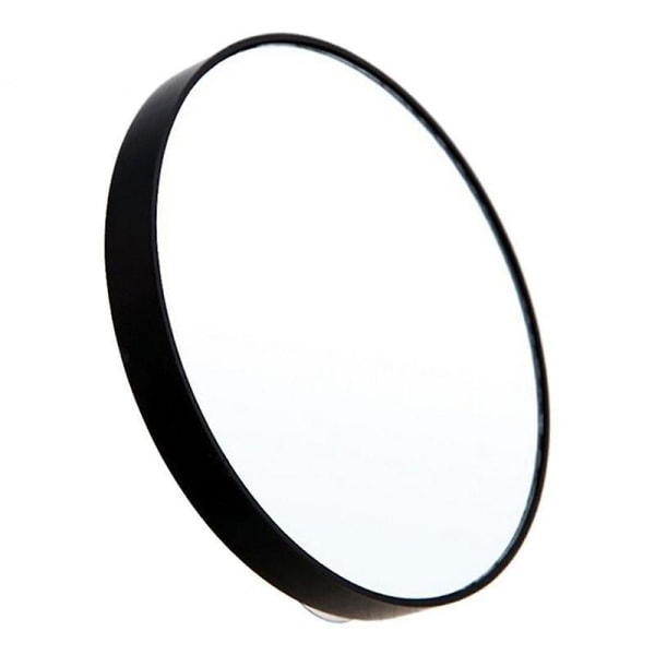 Bärbar rund formförstorande spegel med två sugkoppar 15X