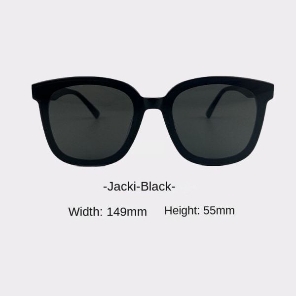 Solglasögon Mode Trendiga män Solskydd UV-skydd Solglasögon för bilkörning Jacki black and gray