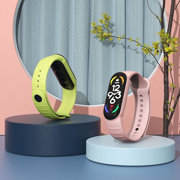 Midnatsblå Midnatsblå TPU Urrem kompatibel med Xiaomi Mi Band 7 / 6 / 5 kompatibel med Xiaomi Mi Band 7 / 6 / 5