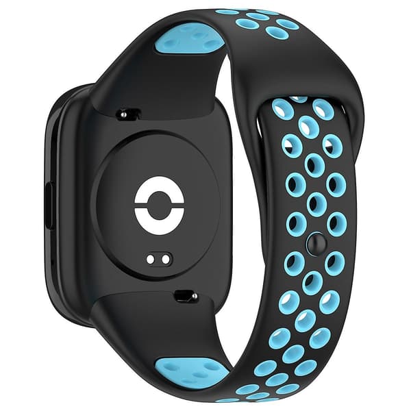 Sort Blå Sort Blå Silikone Urrem kompatibel med Redmi Watch 3 Lite / Watch 3 Active