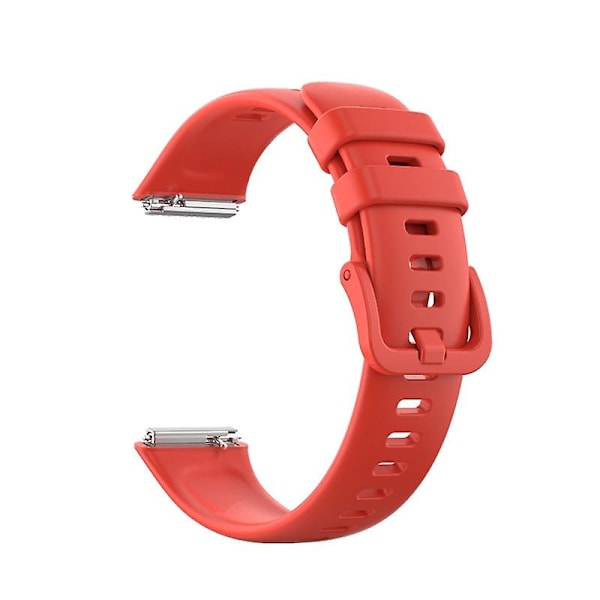 Cinnabar Rød Silikone Urrem kompatibel med Huawei Band 7 / Honor Band 7