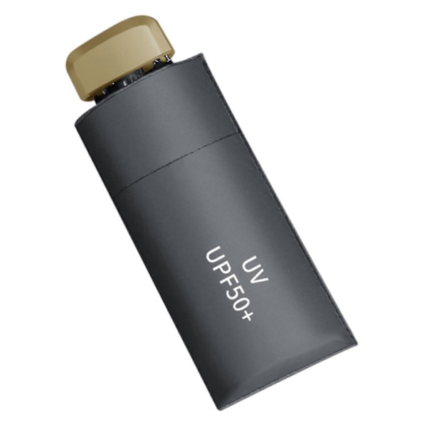 Ultralet Flad Paraply UV Solbeskyttelse Paraply Regn Paraply Lille Bærbar Gray