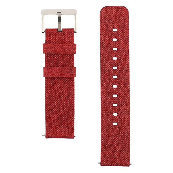 Mørk Orange Mørk Orange Anvas Håndledsrem kompatibel med Fitbit Versa / Versa 2