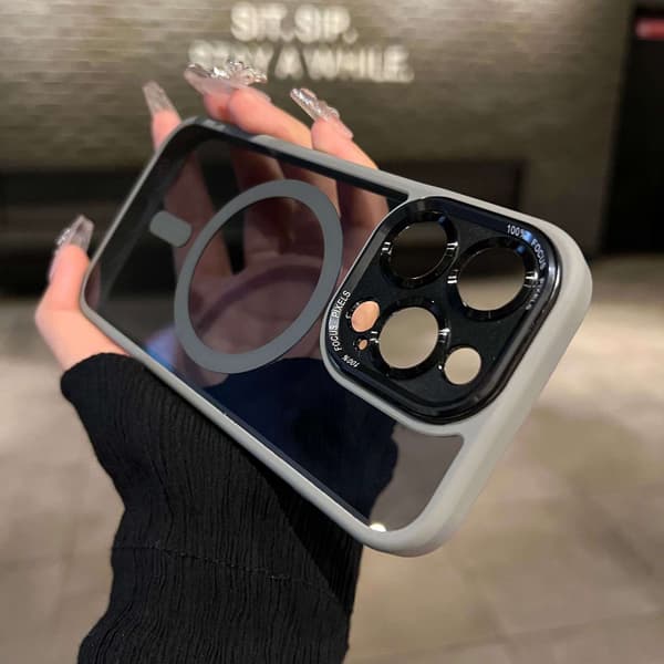 Etui til iPhone 15 Pro Magnetic Grå Noz28974