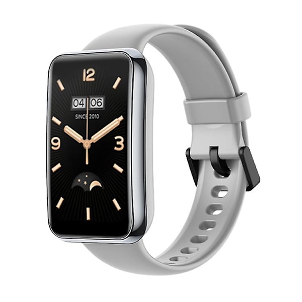 Ljusgrått TPU-armband kompatibelt med Xiaomi Mi Band 7 Pro