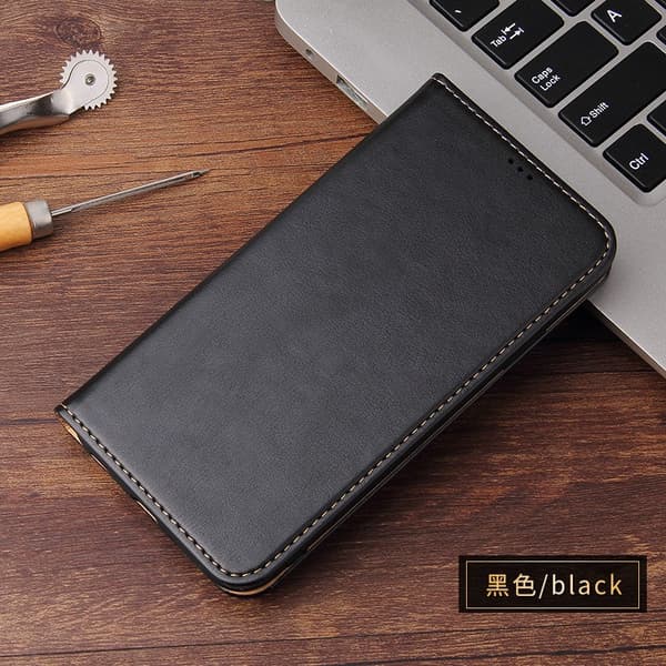 Etui til iPhone 13 Pro Max sort Wallet med kortholder flip