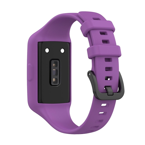 Tummanvioletti silikoninen ranneke, yhteensopiva Huawei Band 7:n kanssa