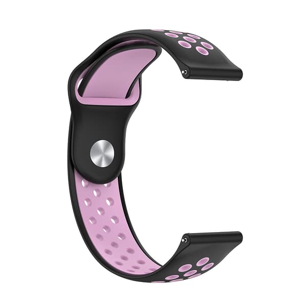 Sort Pink Sort Pink kompatibel med Huawei Watch 3 / 3 Pro silikone urrem