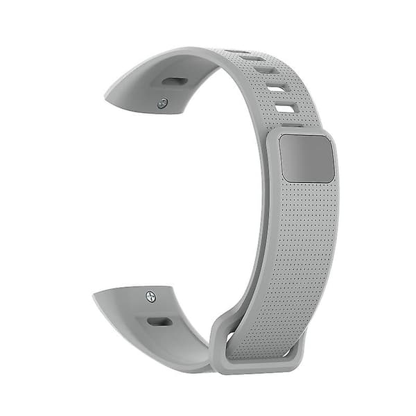 Grå Grå kompatibel med Huawei Band 2 Pro silikonerem