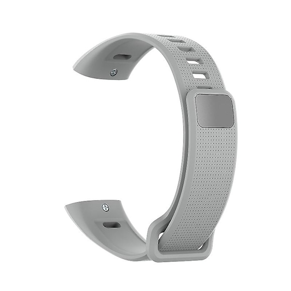 Grå Grå kompatibel med Huawei Band 2 Pro Silikonrem