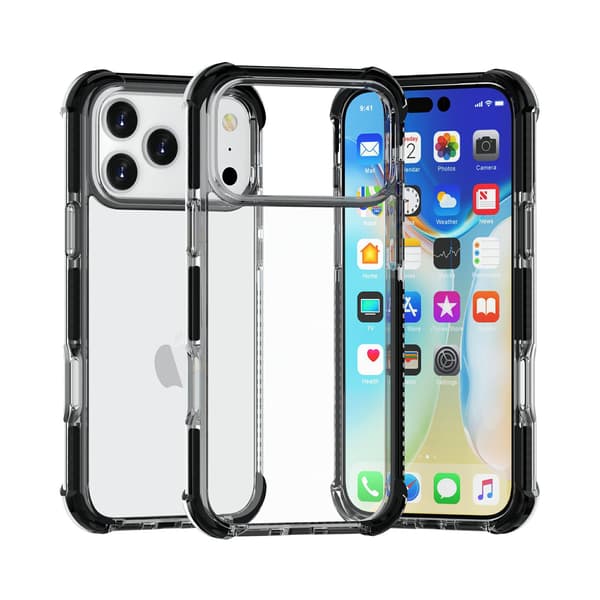 Kotelo iPhone 15 Pro Max Hard Corners Musta
