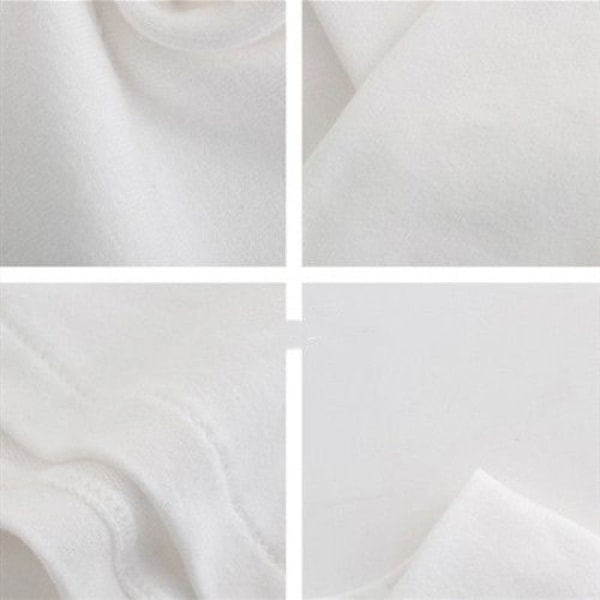 Lös krage för kvinnor Unisex All-Match Baskläder Krage Deta White-L-2XL