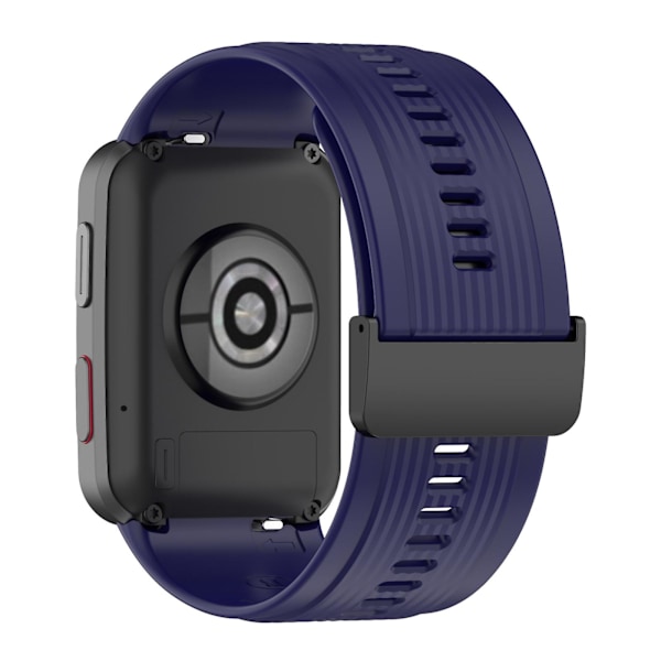 Mörkblått silikonarmband med spänne kompatibelt med Huawei Watch D