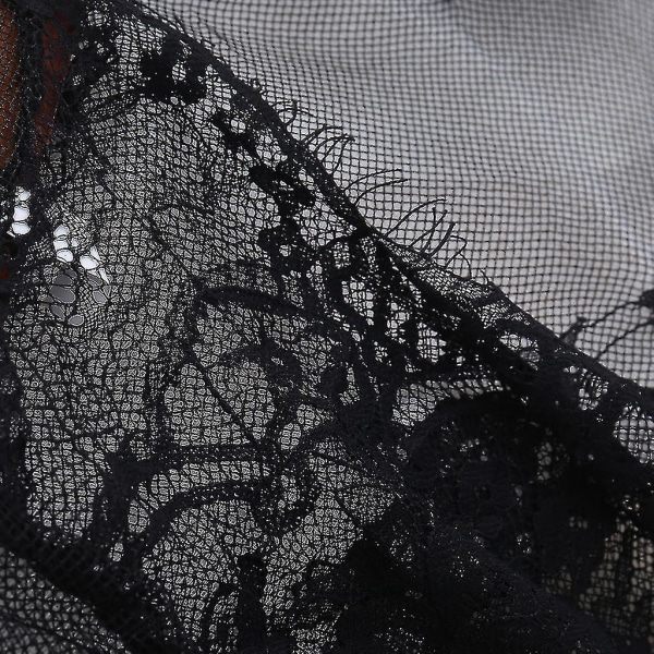 Ny gravidklänning i spets med öppen framsida Se Through Studio Kläder Fotografi rekvisita Ny Black M