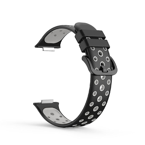 Sort Grå Sort Grå Silikone Urrem kompatibel med Huawei Watch Fit 2