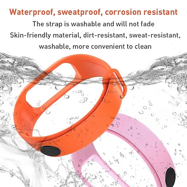 Vit Svettresistent Enfärgad Klockarmband kompatibelt med Oppo Band Vitality Edition