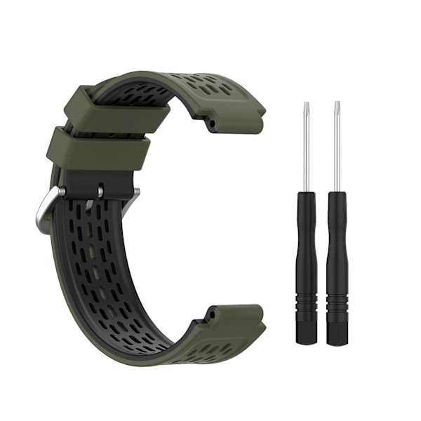 Armygrøn Sort Armygrøn Sort kompatibel med Garmin Approach S2 / S4 Silikone Urrem
