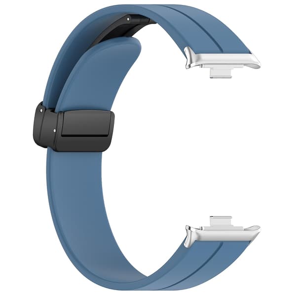 Blå Blå Magnetisk Spenne Silikonrem kompatibel med Redmi Watch 4