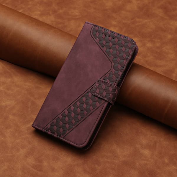 Etui til iPhone 14plus Claret Flip Soft-Touch Lommebok med Kortholder