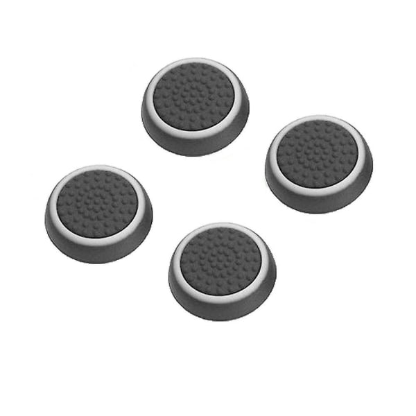 Silikon Analog Thumb Stick Grips Cover för Ps4 - Ps3 Controller Thumbstick Black White