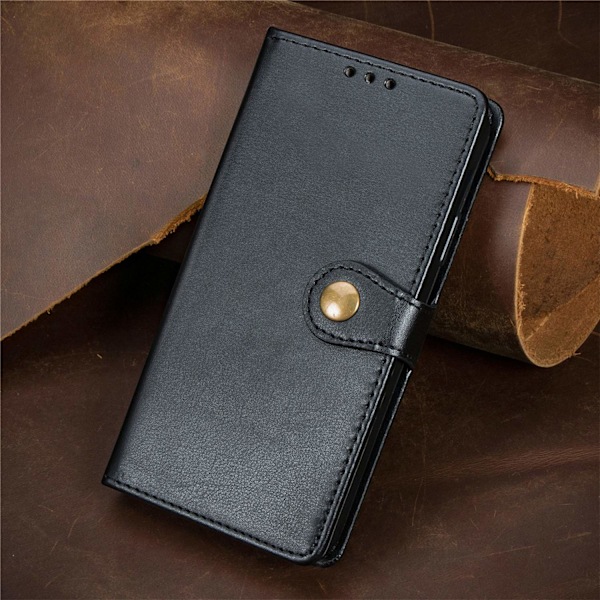 Etui til iPhone 16 Plus sort Business Plain Flip Flere Modeller