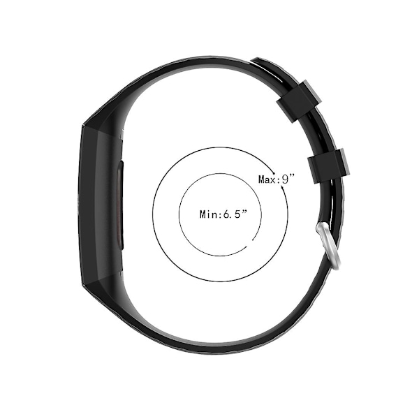 Lys Lilla Lys Lilla 18mm Sølvfarvet Spænde TPU Armbåndsurrem kompatibel med Fitbit Charge 4 / Charge 3 / Charge 3 Se, Størrelse: L