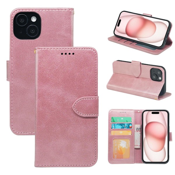 Etui til iPhone iPhone 13pro 6.1 Rosaguld Magnetisk læder fotoramme