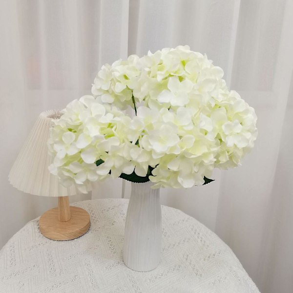 1 Gren Kunstig Silke Blomst Romantisk Realistisk 6-grenet Elegant Kunstig Hortensia Blomstergren