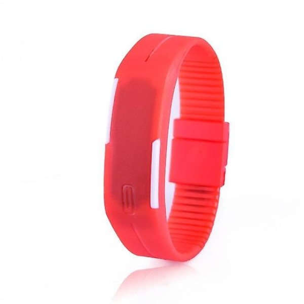 Gummiband Led Digital Display Sportarmbandsur red