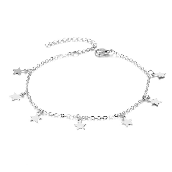 Star Hänge Fotkedja Sommar Yoga Beach Ben Armband Berlock Anklets Smycken VI03000132-1