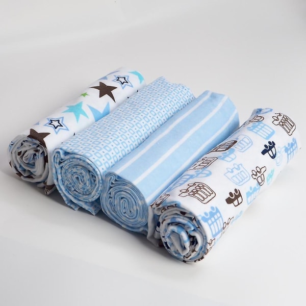 Cotton Baby Swaddles-mjuka nyfödda filtar Set G