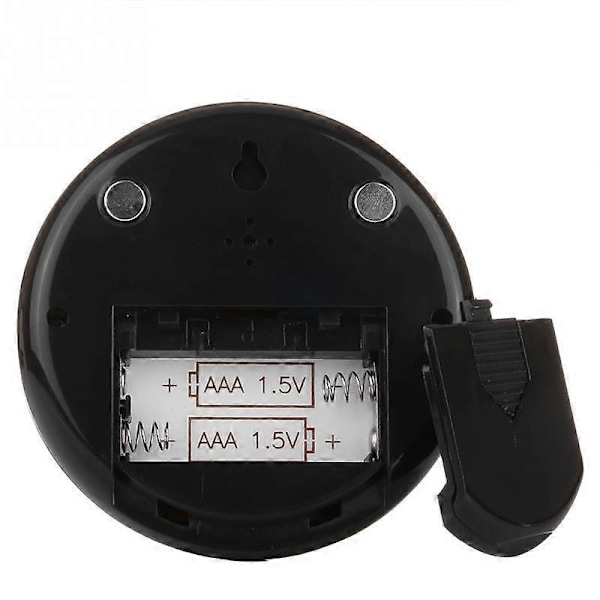 LCD Digital Touch Screen Køkken Timer Optællings Alarm Ur Temperatur Og Fugtighedsmåler Me Black