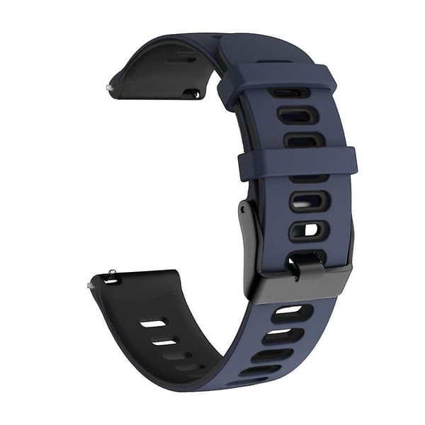 Mørkeblå Sort Mørkeblå Sort 22mm Silikonerem kompatibel med Honor Magic Watch2 46mm