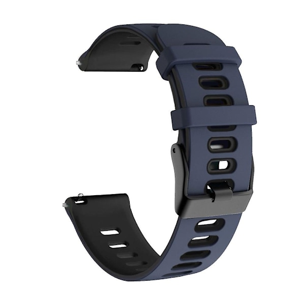 Tumman Sininen Musta Tumman Sininen Musta 22mm Silikoniranneke, yhteensopiva Honor Magic Watch2 46mm:n kanssa