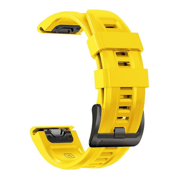 Gul Gul 22mm Silikonrem kompatibel med Garmin kompatibel med erunner 945