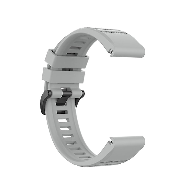 Grå Grå Officiell Textur Klockarmband kompatibelt med Garmin Fenix 6 22mm
