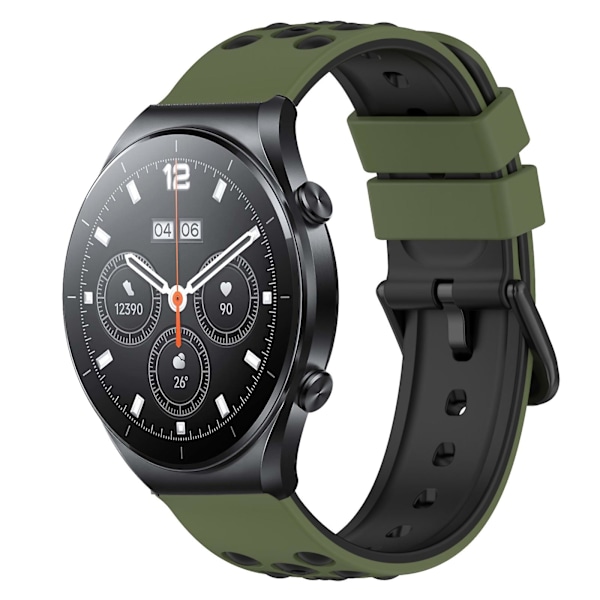 Tofarvet silikone urrem kompatibel med Xiaomi MI Watch S1