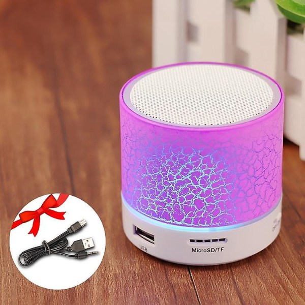 Bluetooth Led Portable Mini Wireless Speaker Player Black