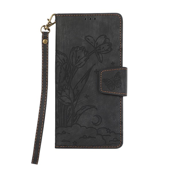 Etui til iPhone 14PLUS sort Flip Strap