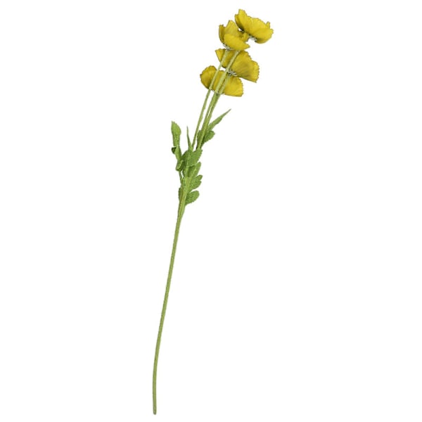 Planted enkeltstående mini valmuer, kunstige blomster, myke møbler til hjemmet, dekorative blomster til bryllupsfotografering yellow