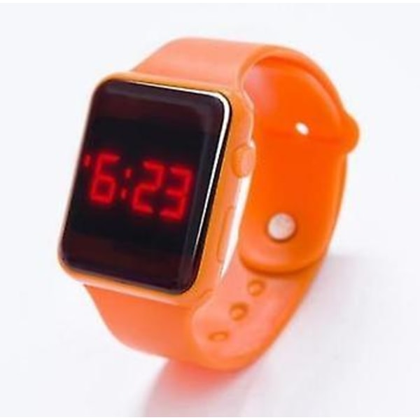 Led-armbandsur för barn digitalt elektroniskt Orange