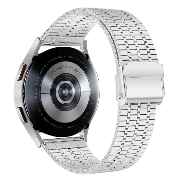 Silverfärgat armband i rostfritt stål för klocka