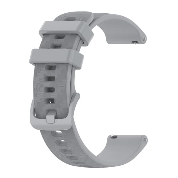 Grå Grå 20mm Silikonerem kompatibel med Garmin Venu Sq